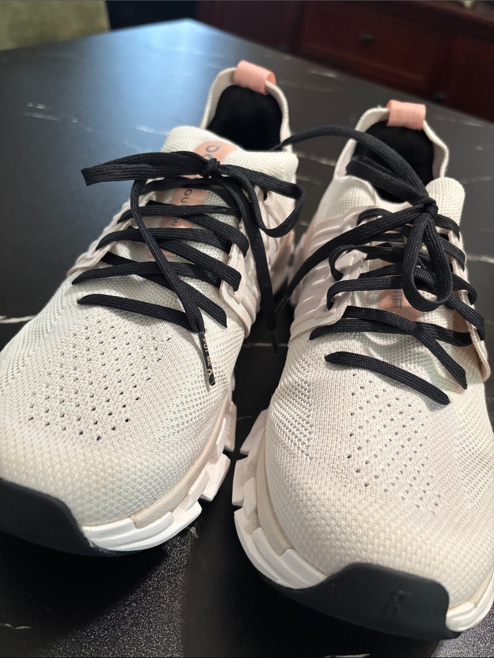 On Cloudswift 3 Light Pink and white Women's Athletic Running Shoes - Picture 9 of 9